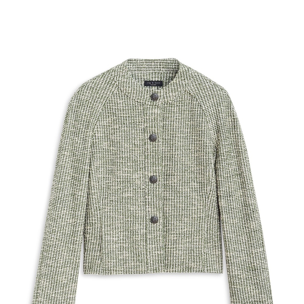 Rag & Bone new tweed sweater jacket with buttons